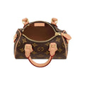 LOUIS VUITTON Nano Speedy Handbag Monogram Canvas Brown