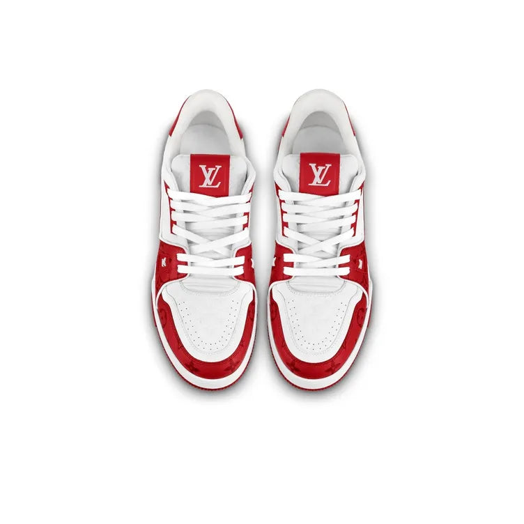 LOUIS VUITTON Trainer #54 Signature Red White